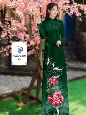 Vải Áo Dài Hoa Hồng AD NDAD3190 46